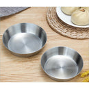 Large Stainless Steel Korean Tray Fruit Salad Plate Snack Bowl with Cover