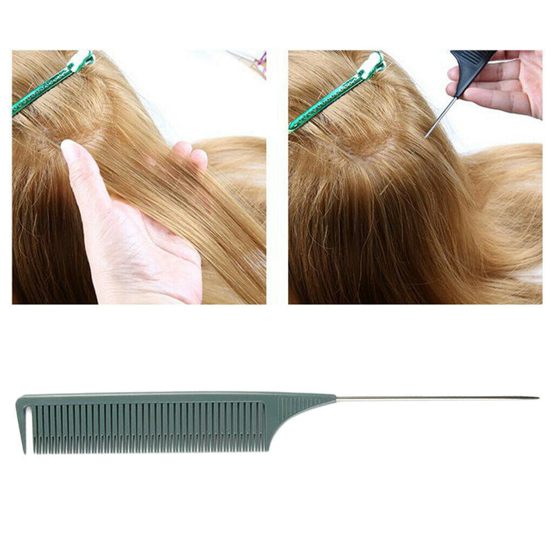 ABS Fine Section Weave Highlighting Foiling Hair Comb for Salon Dyeing Comb