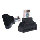 2x RJ45 Ethernet Adapter Screw Terminal Adaptor RJ45 Male To 8Pin Converter