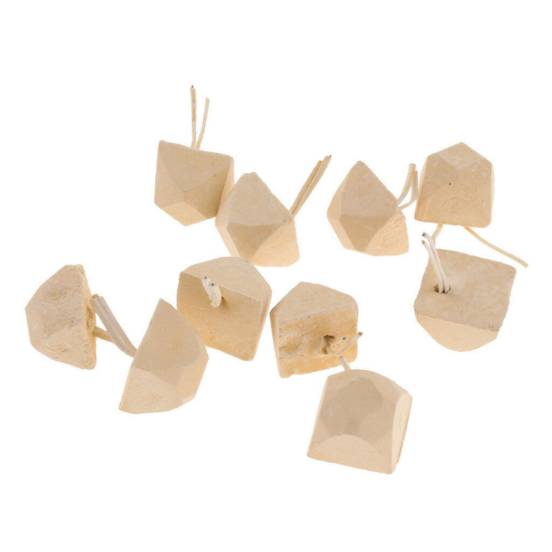 10pc Parrot Teeth Grinding Toys Bird Squirrel Hamster Calcium Stone Chewing