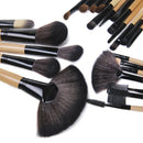 Pro 24 Pcs Makeup Brushes Cosmetic Tool Eyeshadow Powder Brush Set w/ Case