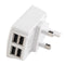UK MAINS WALL 3 PIN PLUG ADAPTOR CHARGER 4-USB PORTS FOR PHONES TABLES 5V 3.5A
