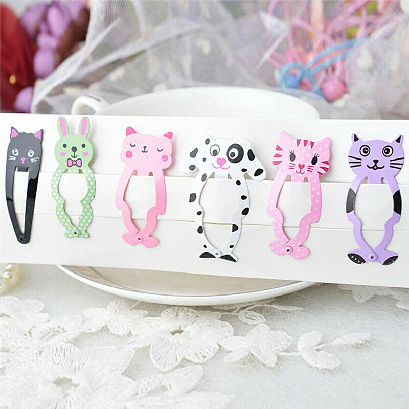 6pcs Fashion Girl Animal Hairpin Headwear Kid's Hairclips Hair Accessories B Kw