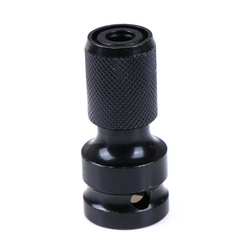 1/2" Square Drive to 1/4" Hex Shank Telescopic Socket Adapter Drill ChucME