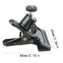 Universal Flash Light Holder Clamp Ball Head Tripod Backdrop Clip Photo Kit