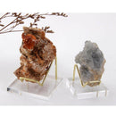 Acrylic Display Easel Holder for Mineral Fossil Rocks Quartz Platter Medals