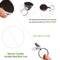 1pc Retractable Badge Holder Reel Name Card Keychain Metal ID Belt Clip Keyr Kw
