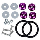 Purple Quick Release JDM Bumper Fender Trunk Fastener Screw Bolt Loop Ring