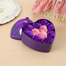 11Pcs/Box Artificial Flowers Rose Soap Flower Heart Shape Diy Wedding Decor N5X1