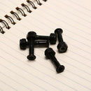 8Pairs Black Carbon Steel  27mm MS3302-1 Skateboard Screws Scooter Accessor3C