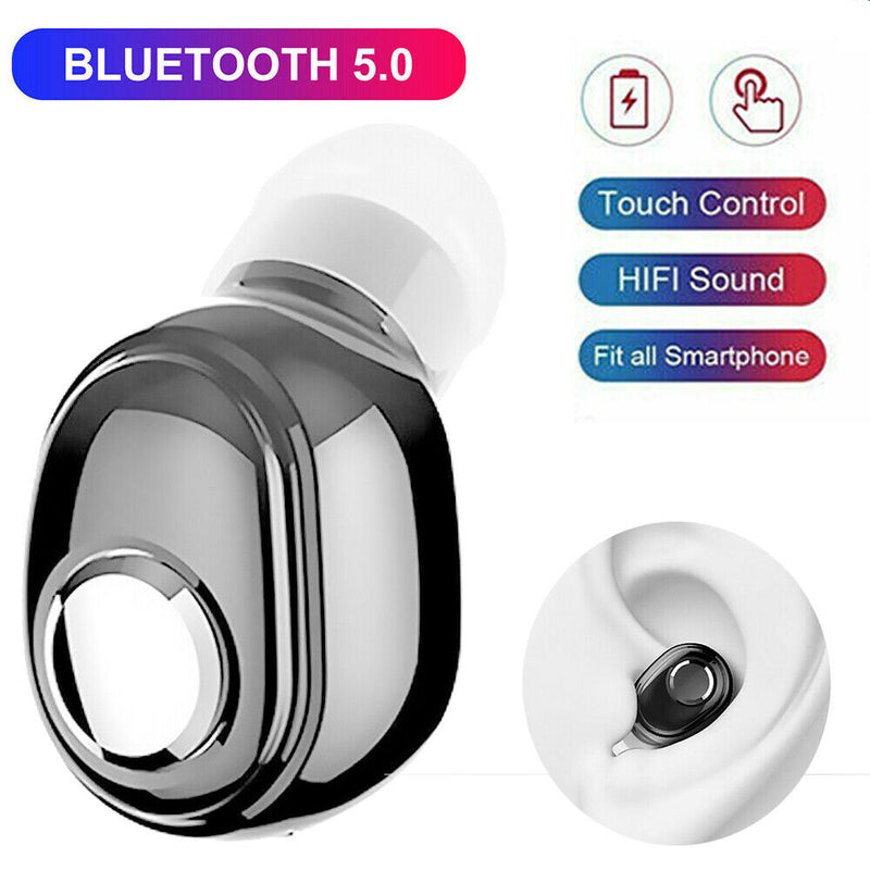 Mini Bluetooth Earphone Deep Bass Waterproof Wireless Headset Earbuds Portable