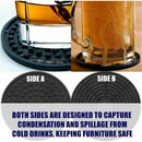 Coasters Set of 6 in Holder - Protect Furniture From Water Marks & Damage - N7X4