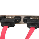Computer Case Baffle 2 Port SATA to 2 ESATA External PCI Slot Cable Bracket