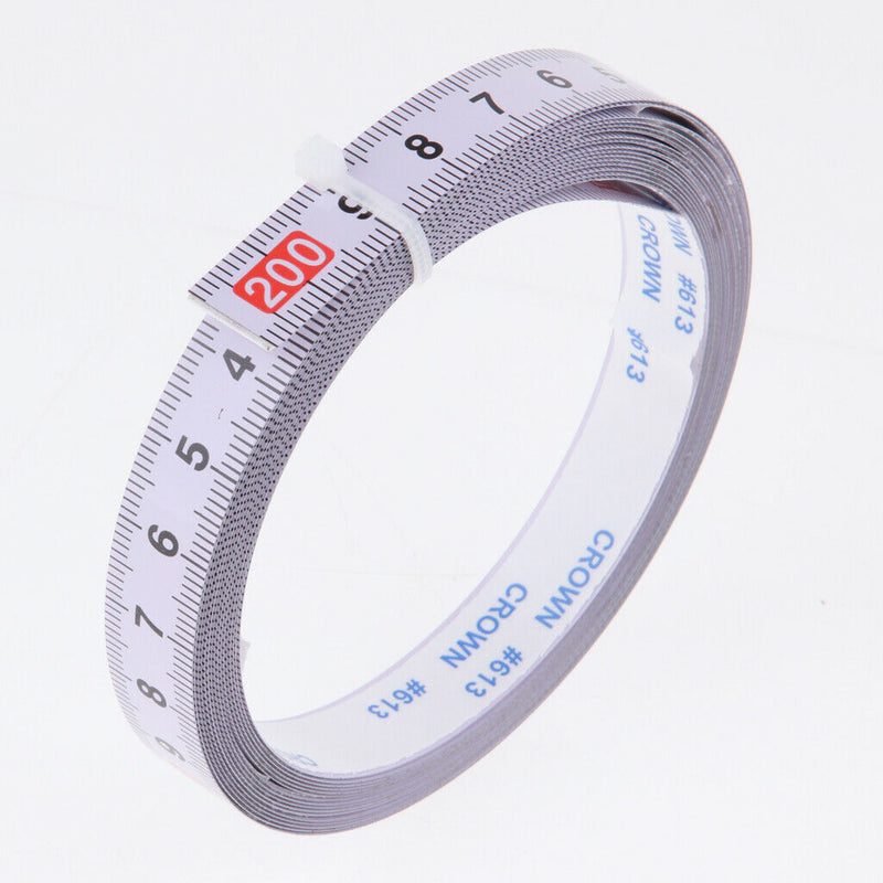 2 x Self Adhesive Measure Tape Miter Saw Track Tape Measure Ruler Craft Tools