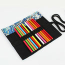 School Roll Pencil Case for Girls Boys Pencil Case Canvas Pencil Pen Bag La