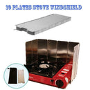 2 Pieces Lightweight Compact Folding Camp Stove Windscreen