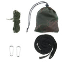 Camping Hammock Swing Tree Straps Set Garden Backyard Hanging Rope Carabiner