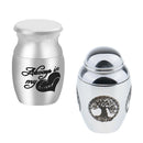 2pcs Always in my Heart/Life Of Tree Stainless Steel Funeral Cremation Urn