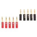 10pcs Banana Plugs Screw Type 4mm Plug Audio Speaker Cable Wire Connectors