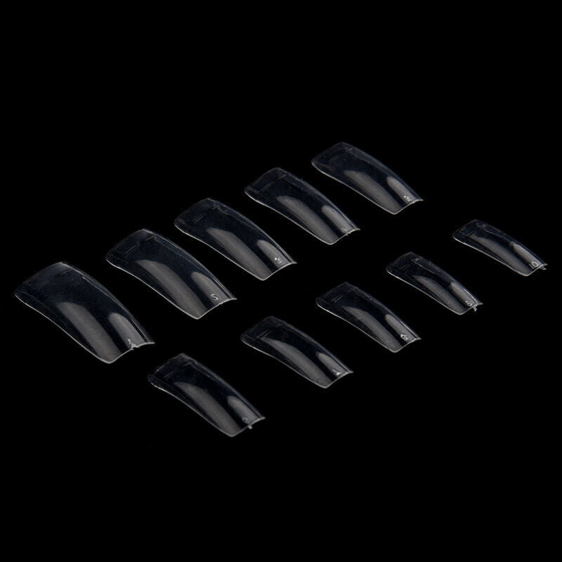 500pcs false nail tips acrylic pieces transparent color French style B1R1