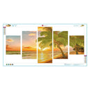 5D Diamond Embroidery Coconut Tree DIY Painting Craft Kit Set Home Decor