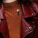 Music Performer Brooch Badge Jacket Lapel Pin Ornaments Jewelry (Style 1) A