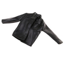 1/6 Scale Black PU Leather Male Jacket Coat Clothes Clothing for 12 inch Action