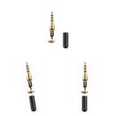 3x Replacement TRRS Male Plug 4 Pole 1/8inch 3.5mm Solder Type DIY Audio Cable