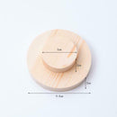 Round Natural Wooden Plain Stand Decorating  Bracelet Display DIY Craft