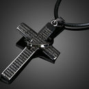 Cool Cross Pendant Necklace Boy Girl Jewelry Unisex Gun Black