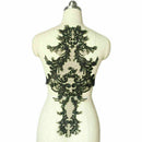 Fashion High-Grade Black Lace Flower Dress Lace Patch Shape Unique Lace Flow