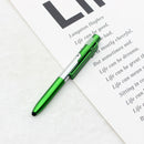 4 in 1 LED Folding Light Screen Stylus Touch Ballpoint Pen (Green) A