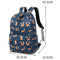 Cute Animal Fox Printing School Backpacks Waterproof Women Bag Laptop Backp M1R1