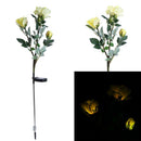 Solar LED Rose Flower Lights Garden Outdoor Landscape Rose Light Decorative
