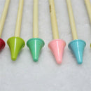 Pack of 10x Plastic Point Protectors/Stoppers for Knitting Needle - Random Color