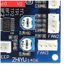 12V PWM PC CPU Fan Temperature Control Speed Controller Module High-Temp Al