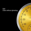 Stainless Steel Dial Analog Thermometer Hygrometer Temperature Humidity Meter