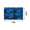 Hydrographic Car Decor Home Blue Dipping Graffiti Water Transfer Film For Helmet