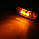 4x Waterproof Amber Yellow 3LED Side Marker Lights for Trailer Truck Bo GYT