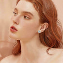 Hollow Flower Crystal Rhinestone Earrings Ear Stud Prom Jewellery Party V2A8