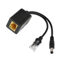 PoE Splitter Power Over Ethernet 24V-12V Compliant IEEE802.3af Transmitter
