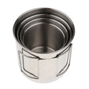 4pcs Stainless Steel Cups Shatterproof Pint Drinking Cups Metal Drinking Glasses