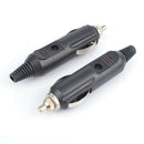 12V Male Car Cigarette Lighter Socket Plug Connector Indicator Fuse LED Supply