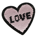 6pcs Fabric Heart Applique Sequin Sew Clothes Embroidery Patches DIY Decor