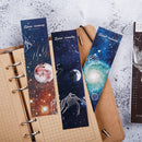 30 Pcs Dream Space Roaming Constellation Paper Stationery Book Bookmarks Holder