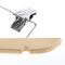 5x Wooden Coat Hanger Suit Garment Clothes Wardrobe Wood Hangers with Clip