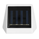 4LED Fence Lamp Solar Powered Plastic Stair Wall Light Outdoor Garden Decor