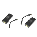 2x Portable USB Female To USB Type C Converter For Lenovo Laptop Charger 65W