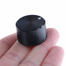 Black Aluminum Rotary Control Potentiometer Knob 25mm x 15mm 3C