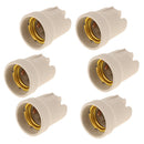 6 Pcs E27 Light Adapter, Ceramic Converts Outlet to Lamp Socket, Perfect for
